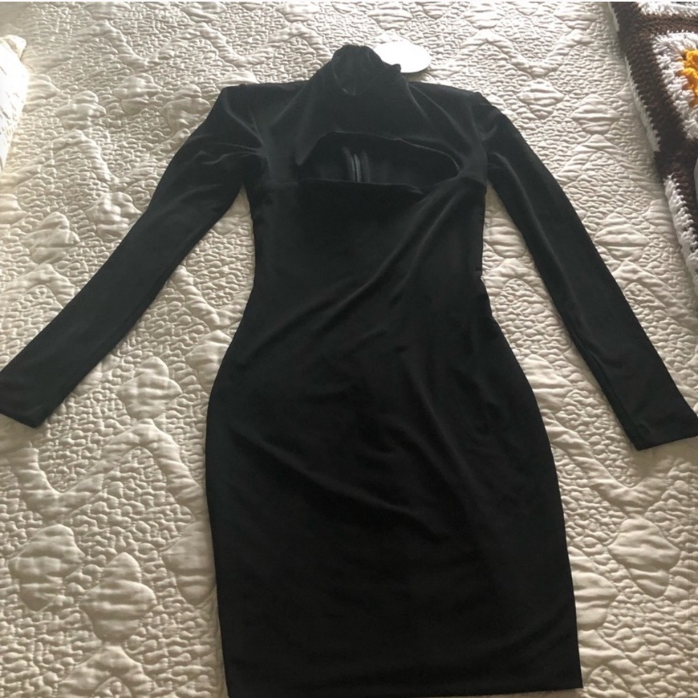 LOVE NOOKIE CHARLIZE MANHATTAN BLACK MINI DRESS - Picture 7 of 7